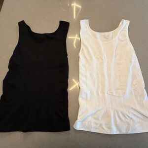 2 Men's Compression Undershirt Slimming Tanks Shirt Abdomen XXL EUC